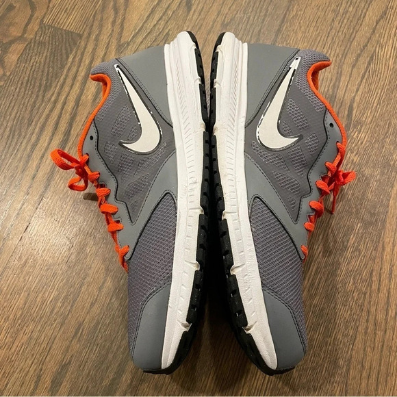 Nike Downshifter 6 Running Shoes Grey/Orange Mens 13 684652-005 - Picture 6 of 13